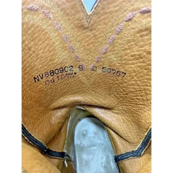 Lucchese 1883 Full Quill Ostrich Western Chocolate Peanut Brittle Boots 9D - Picture 15 of 15